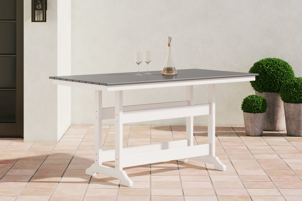 Transville - Counter Table W/Umb Opt - Tony's Home Furnishings