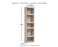 Thumbnail for Willowton - Whitewash - Pier - 4 Shelves - Tony's Home Furnishings