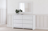 Thumbnail for Mollviney - White - Dresser And Mirror - Tony's Home Furnishings