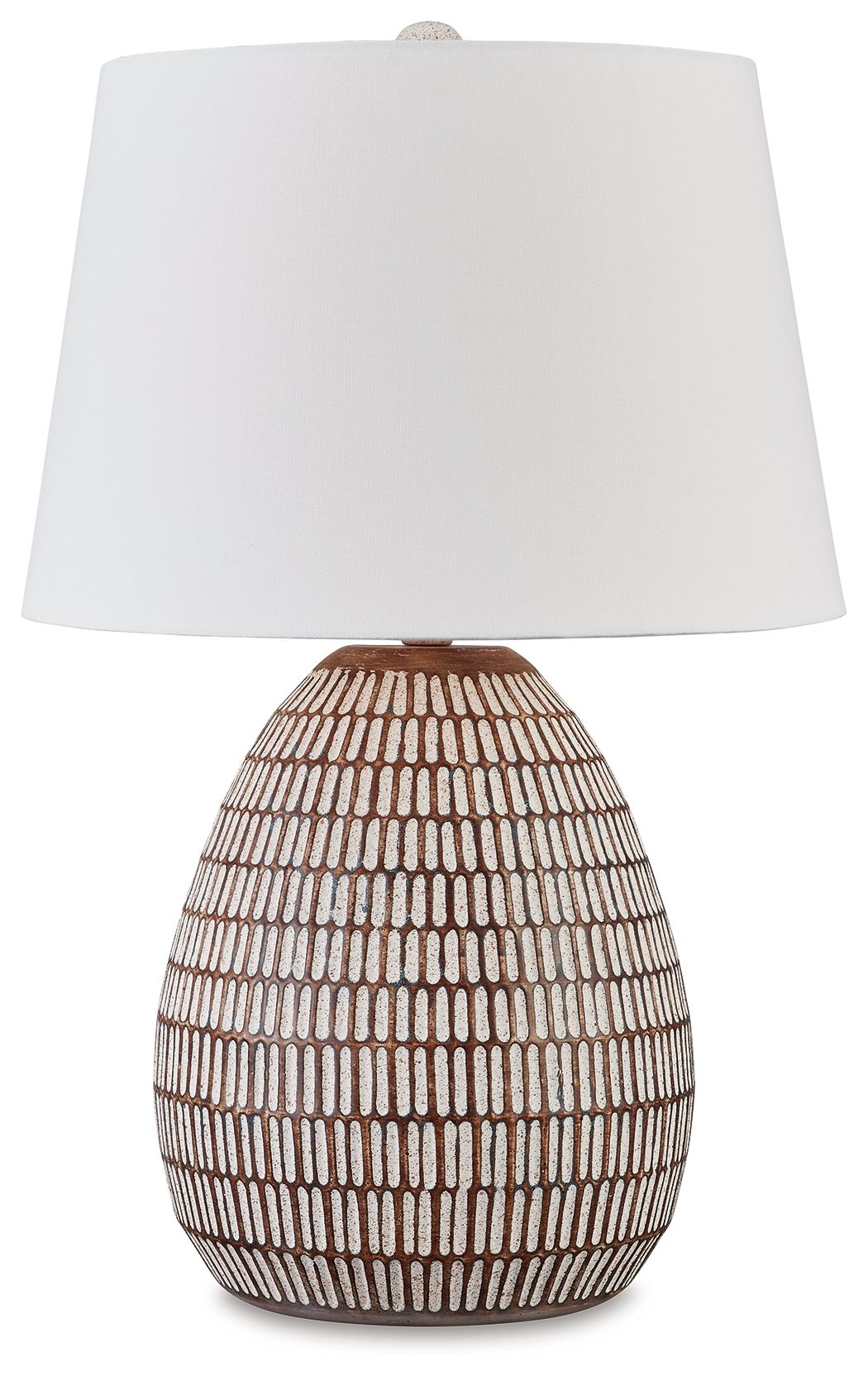 Darrich - Beige / White - Metal Table Lamp - Tony's Home Furnishings