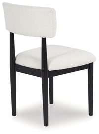 Thumbnail for Xandrum - White / Black - Dining Upholstered Side Chair (Set of 2) - Tony's Home Furnishings