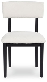 Thumbnail for Xandrum - White / Black - Dining Upholstered Side Chair (Set of 2) - Tony's Home Furnishings