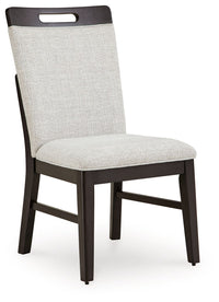 Thumbnail for Neymorton - Light Gray / Brown - Dining Upholstered Side Chair (Set of 2) - Tony's Home Furnishings