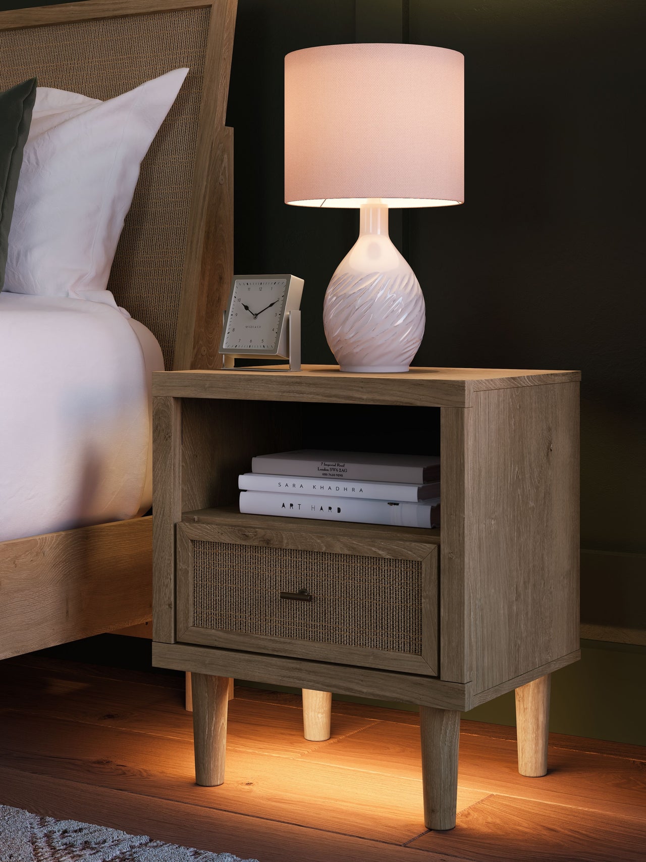 Cielden - Two-tone - One Drawer Night Stand - Tony's Home Furnishings