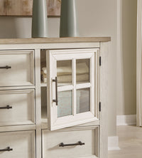 Thumbnail for Shaybrock - Antique White / Brown - Dresser And Mirror - Tony's Home Furnishings