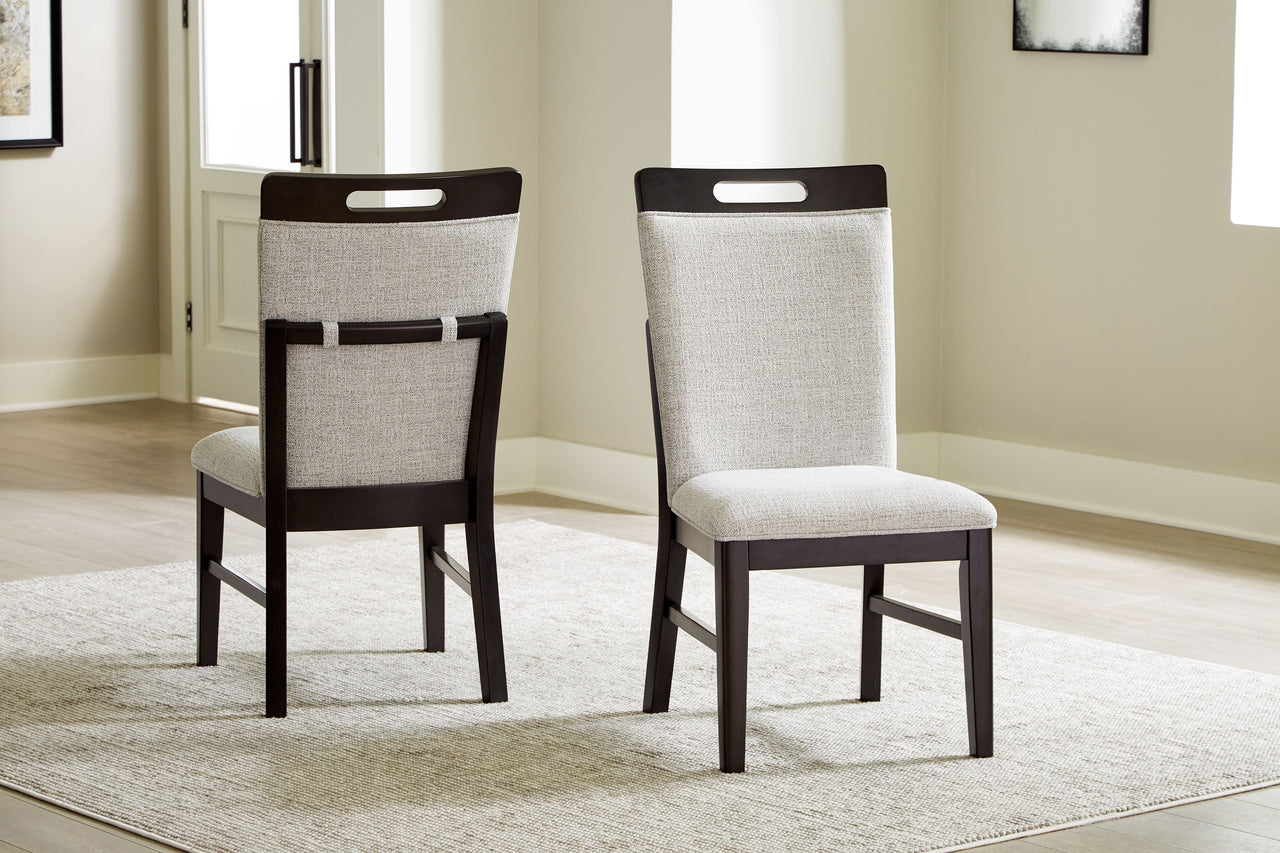 Neymorton - Light Gray / Brown - Dining Upholstered Side Chair (Set of 2) - Tony's Home Furnishings