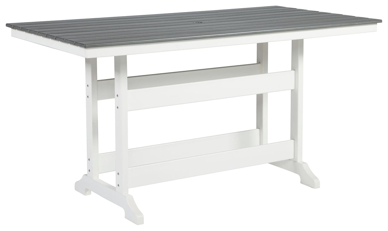 Transville - Counter Table W/Umb Opt - Tony's Home Furnishings