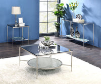 Thumbnail for Adelrik - Accent Table - Glass & Chrome Finish - Tony's Home Furnishings