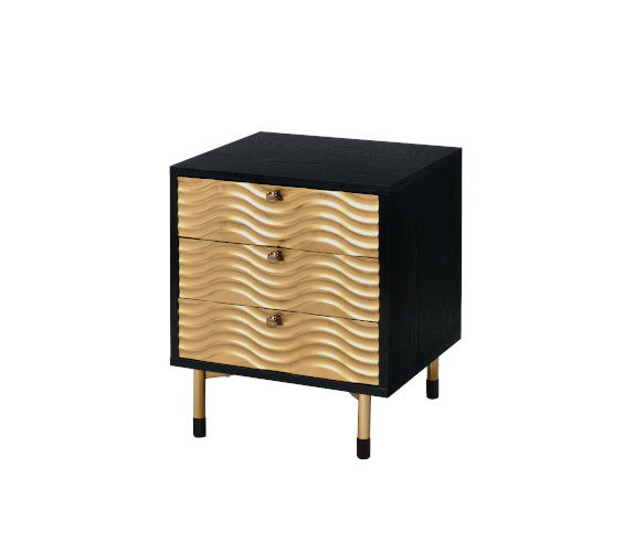 Alston - Accent Table - Black & Champagne - Tony's Home Furnishings