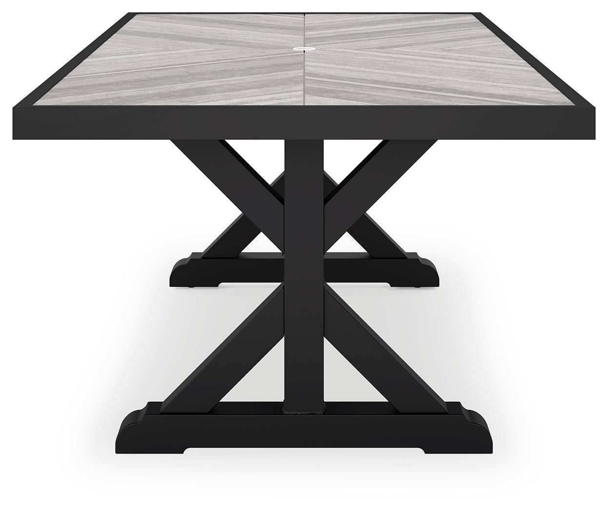 Beachcroft - Rect Dining Table W/Umb Opt - Tony's Home Furnishings