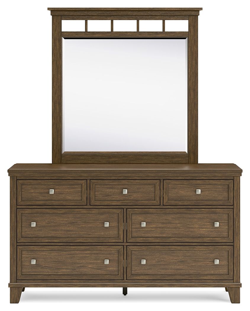 Shawbeck - Medium Brown - Dresser And Mirror - Tony's Home Furnishings