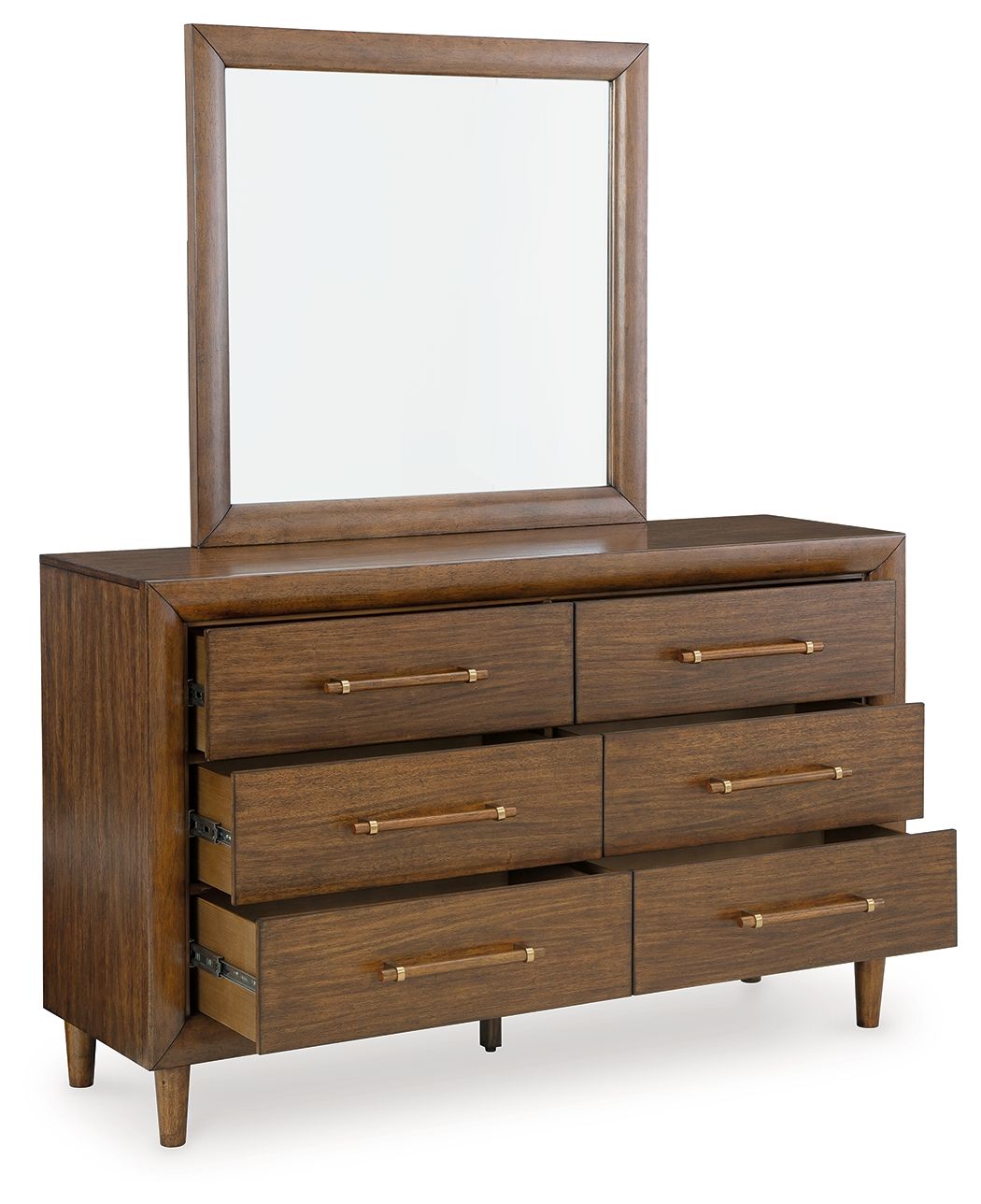 Lyncott - Brown - Dresser And Mirror - Tony's Home Furnishings