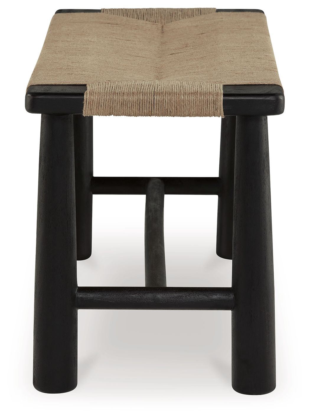 Acerman - Black / Natural - Accent Bench - Tony's Home Furnishings