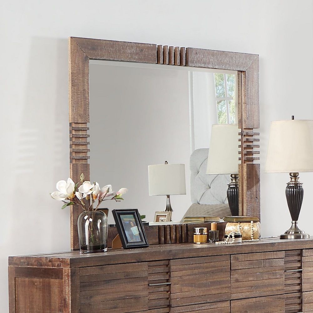 Andria - Mirror - Reclaimed Oak - Tony's Home Furnishings