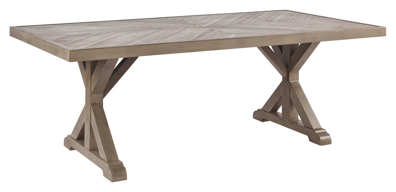 Beachcroft - Rect Dining Table W/Umb Opt - Tony's Home Furnishings