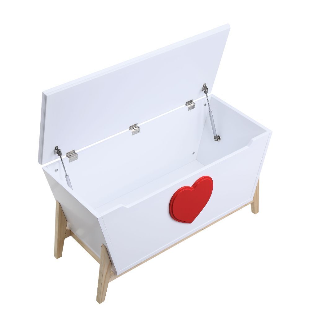 Padma - Youth Chest - White & Red - Tony's Home Furnishings