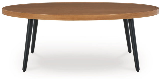 Horizon Hall - Two-tone Brown - Cocktail Table Signature Design by Ashley® 