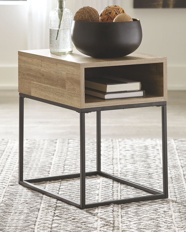 Gerdanet - Natural - Rectangular End Table Ashley Furniture 