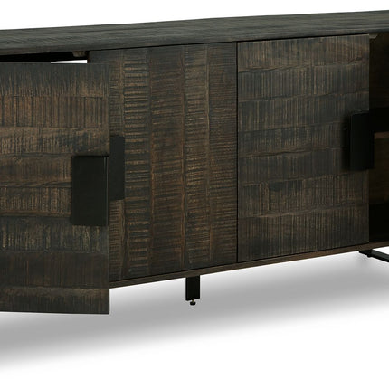 Kevmart - Grayish Brown / Black - Accent Cabinet Signature Design by Ashley® 