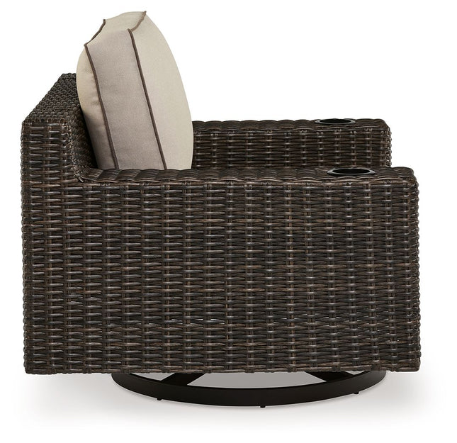 Coastline Bay - Brown - Swivel Lounge W/ Cushion Signature Design by Ashley® 