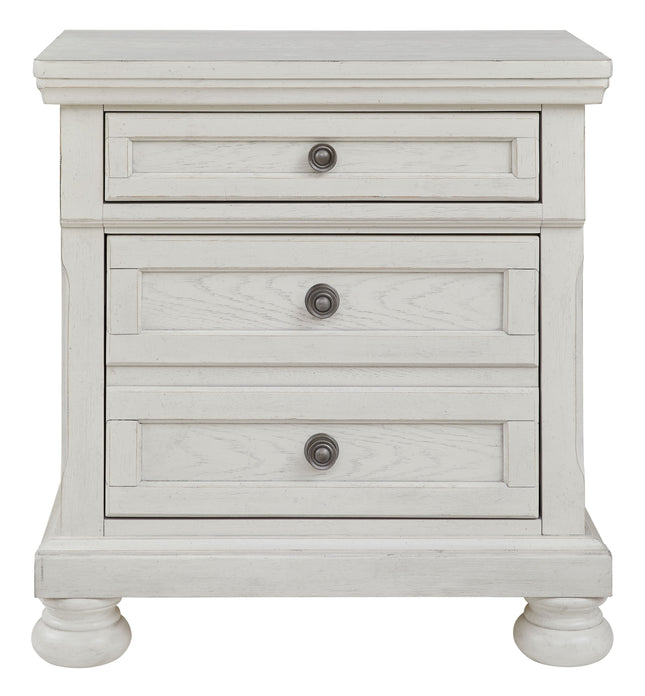 Robbinsdale - Antique White - Two Drawer Night Stand Signature Design by Ashley® 