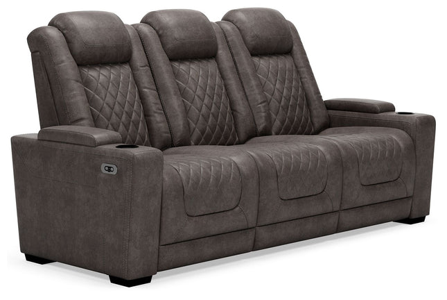 Hyllmont - Gray - Pwr Rec Sofa With Adj Headrest Ashley Furniture 