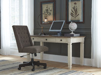 Thumbnail for Bolanburg - White / Brown / Beige - Home Office Desk - Tony's Home Furnishings