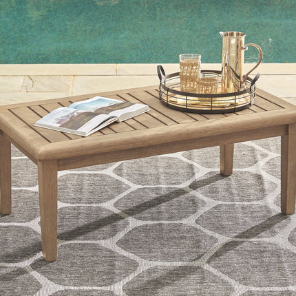 Gerianne - Brown - Rectangular Cocktail Table Ashley Furniture 