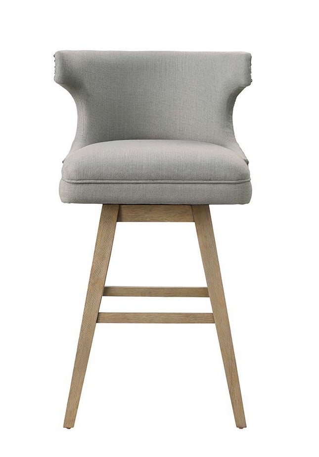 Everett - Bar Chair (Set of 2) - Fabric & Oak ACME 