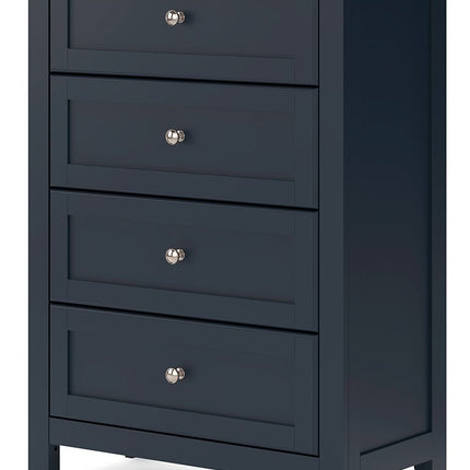 Landocken - Brown / Blue - Four Drawer Chest Signature Design by Ashley® 