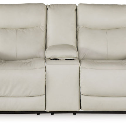 Mindanao - Power Reclining Loveseat With Console /Adj Hdrst Signature Design by Ashley® 