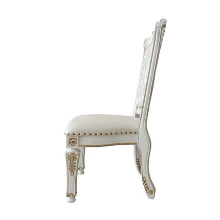 Vendom - Side Chair (Set of 2) - PU & Antique Pearl Finish ACME 