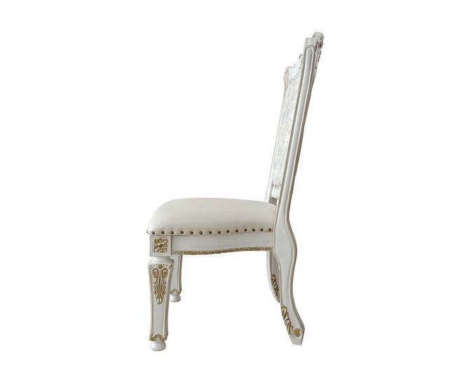 Vendom - Side Chair (Set of 2) - PU & Antique Pearl Finish ACME 