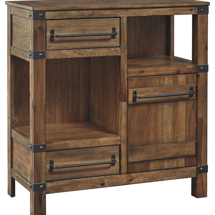 Roybeck - Light Brown / Bronze - Accent Cabinet Ashley Furniture 