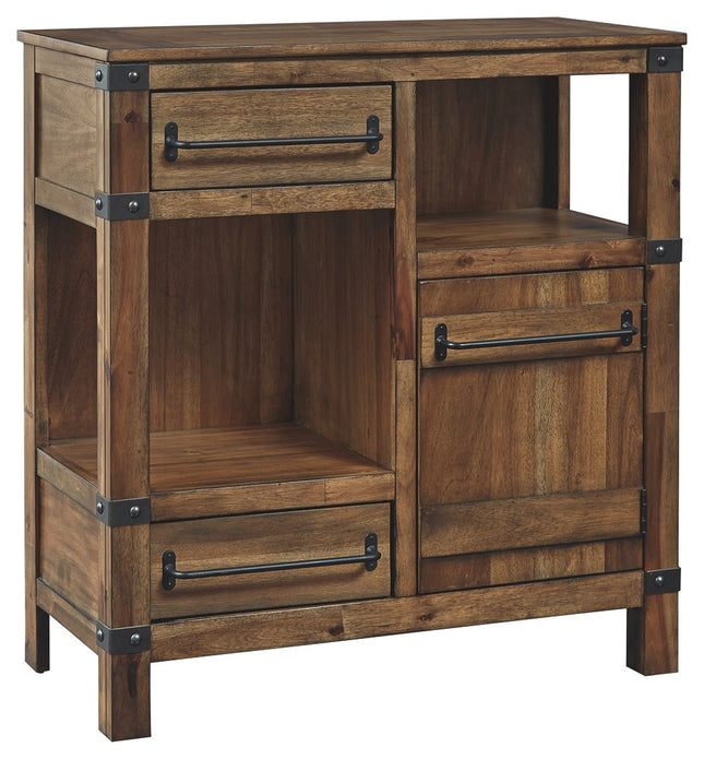 Roybeck - Light Brown / Bronze - Accent Cabinet Ashley Furniture 