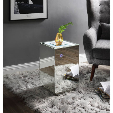 Nyoka - Accent Table - Mirrored & Faux Gems ACME 