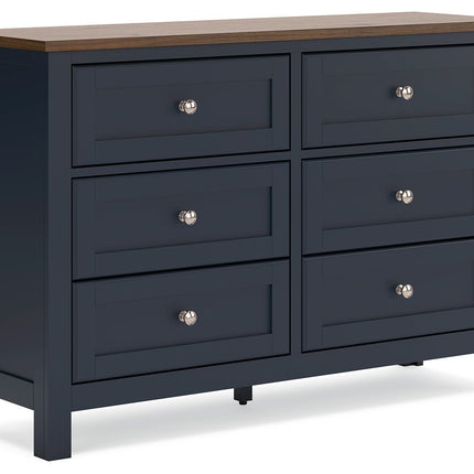 Landocken - Brown / Blue - Dresser - Tony's Home Furnishings