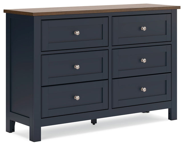 Landocken - Brown / Blue - Dresser - Tony's Home Furnishings