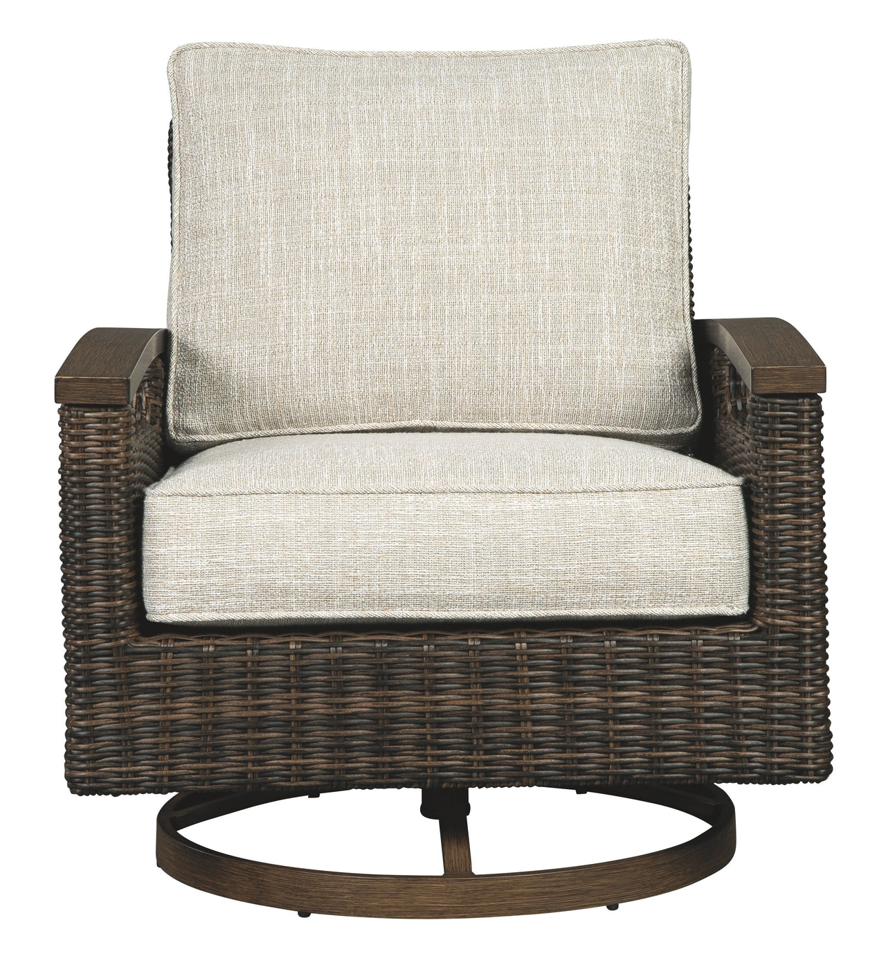 Paradise - Medium Brown - Swivel Lounge Chair (Set of 2) - Tony's Home Furnishings