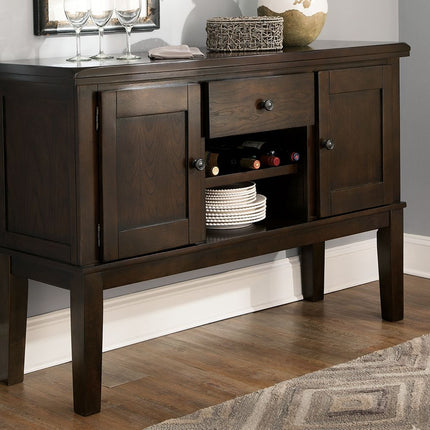 Haddigan - Dark Brown - Dining Room Server Ashley Furniture 