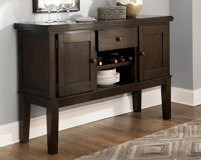 Haddigan - Dark Brown - Dining Room Server Ashley Furniture 