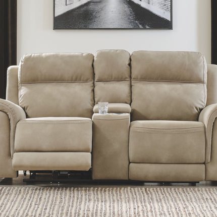 Next-Gen Durapella - Reclining Power Loveseat With Console Ashley Furniture 