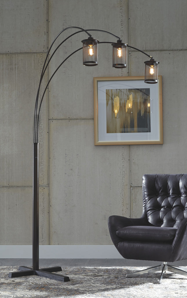 Maovesa - Bronze - Metal Arc Lamp Ashley Furniture 