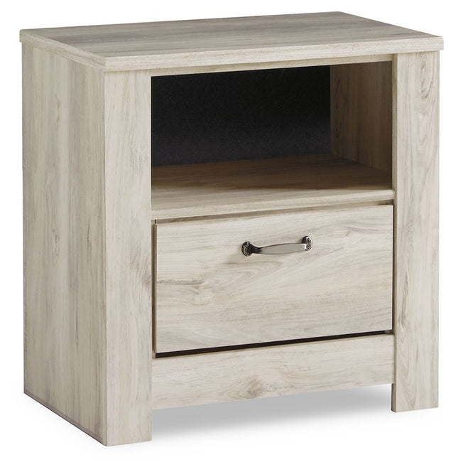 Bellaby - Whitewash - One Drawer Night Stand Ashley Furniture 