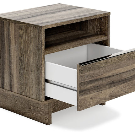 Shallifer - Brown - One Drawer Night Stand Signature Design by Ashley® 