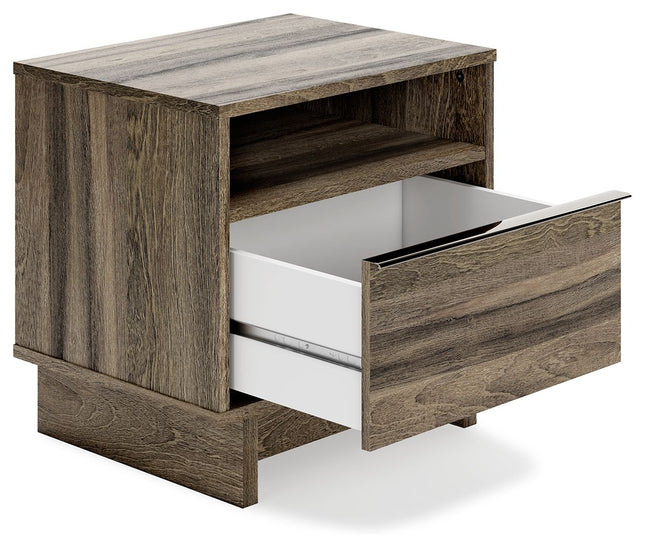 Shallifer - Brown - One Drawer Night Stand Signature Design by Ashley® 