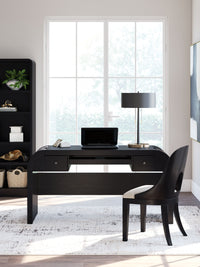 Thumbnail for Rowanbeck - Black - Home Office Desk - Tony's Home Furnishings