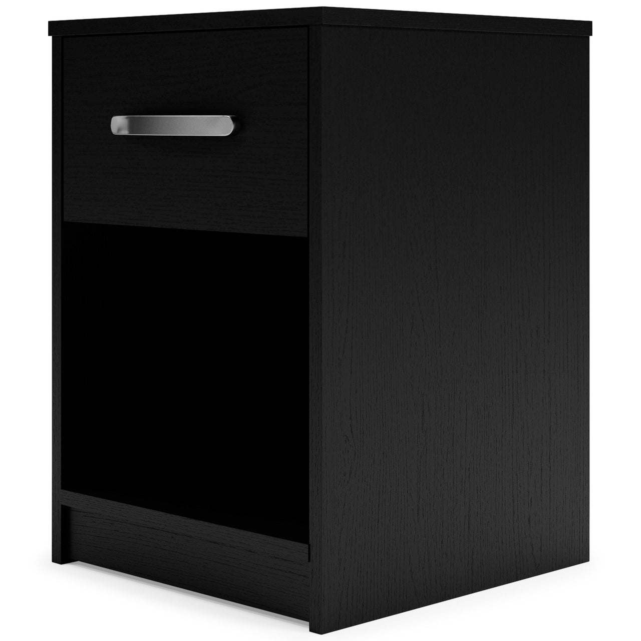 Finch - Black - One Drawer Night Stand - 23" Height - Tony's Home Furnishings