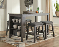 Thumbnail for Caitbrook - Gray - Rectangular Dining Room Counter Table - Tony's Home Furnishings