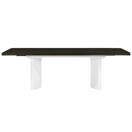 Carena - Dining Table With Leaf - White & Brown Finish ACME 